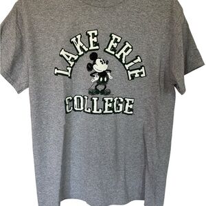Disney Lake Erie College Gray Short Sleeve Tee